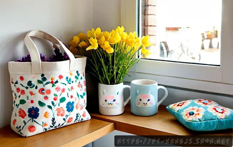 Home 17 콩지래빗의 시즌별 상품 - Photorealistic spring seasonal product display in a bright Portuguese boutique, a soft pastel rabbit...